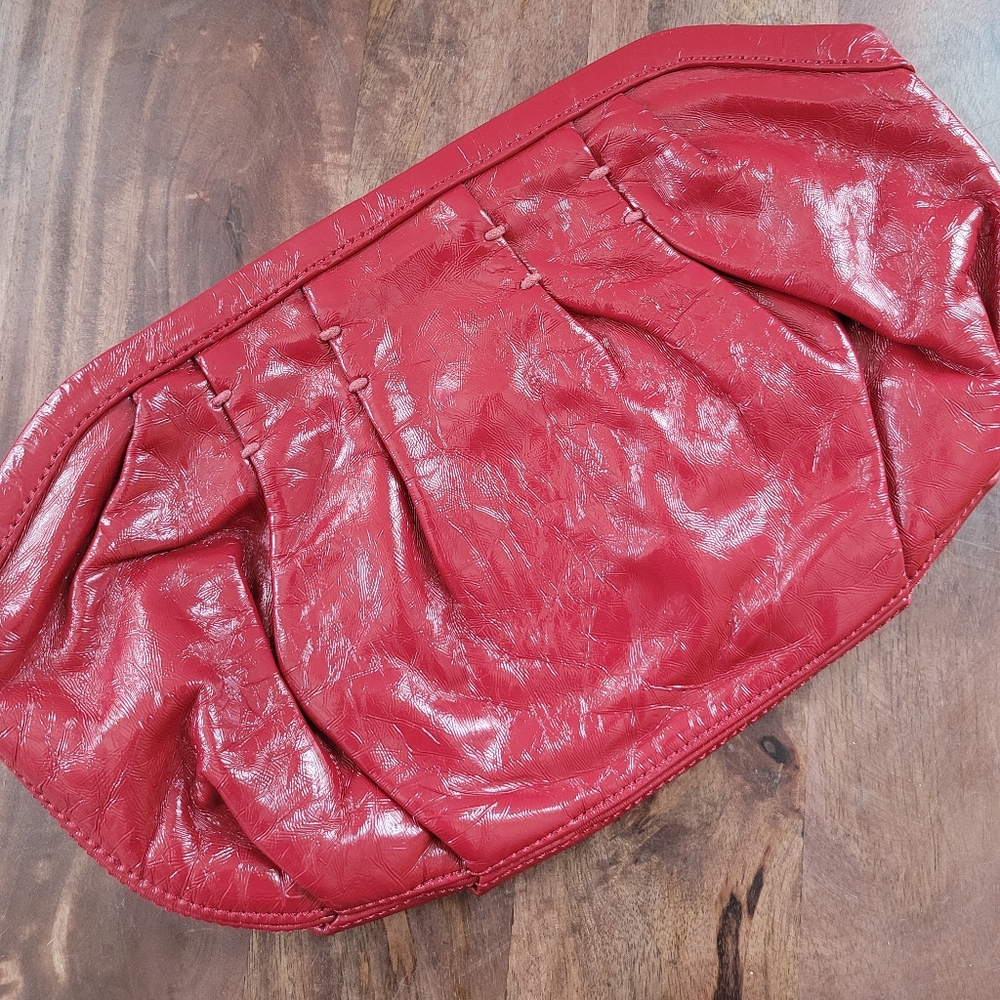 GAP | RED SYNTHETIC LEATHER CLUTCH